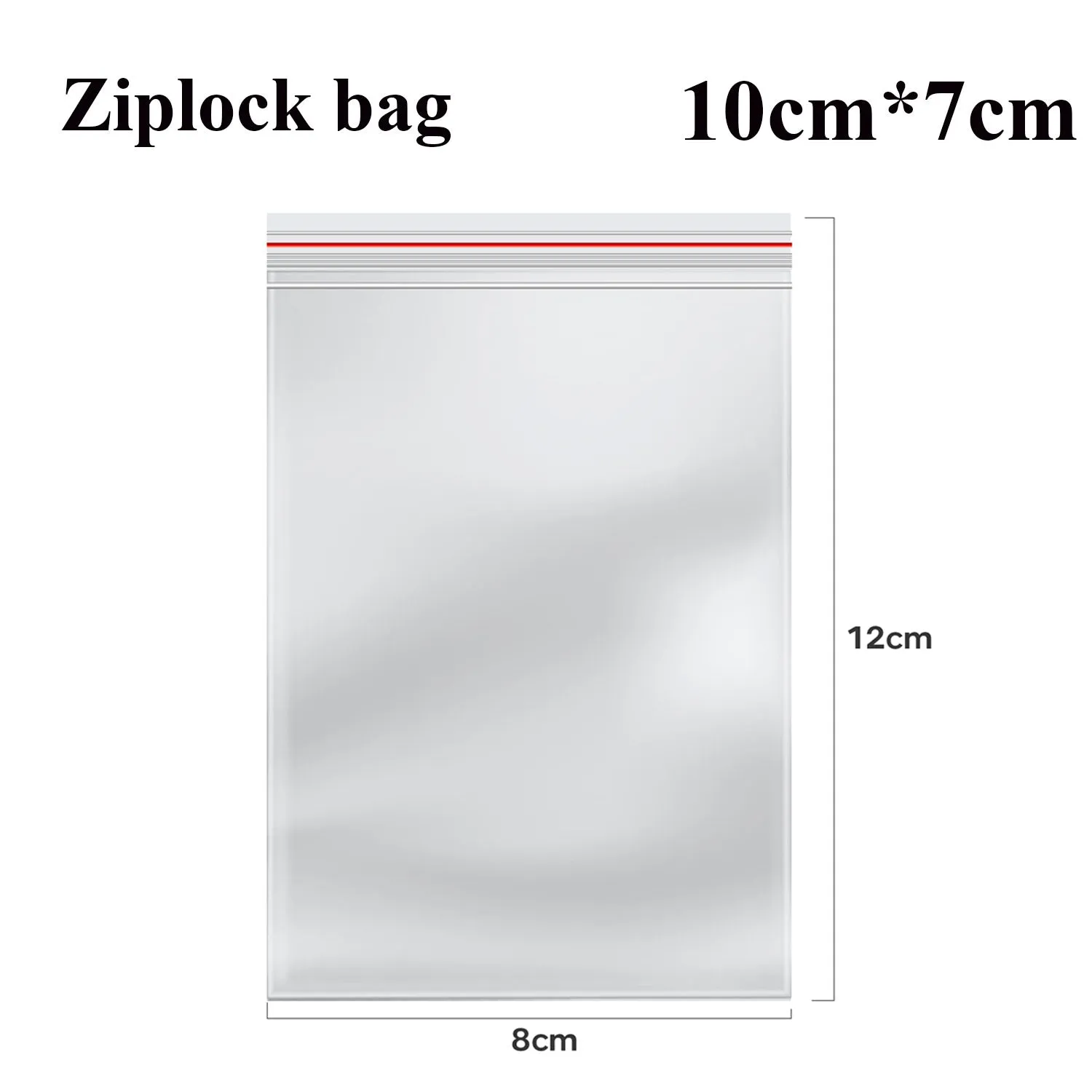 Resealable Self Sealing Bag Clear Reclosable Zip Poly Bag ~5292