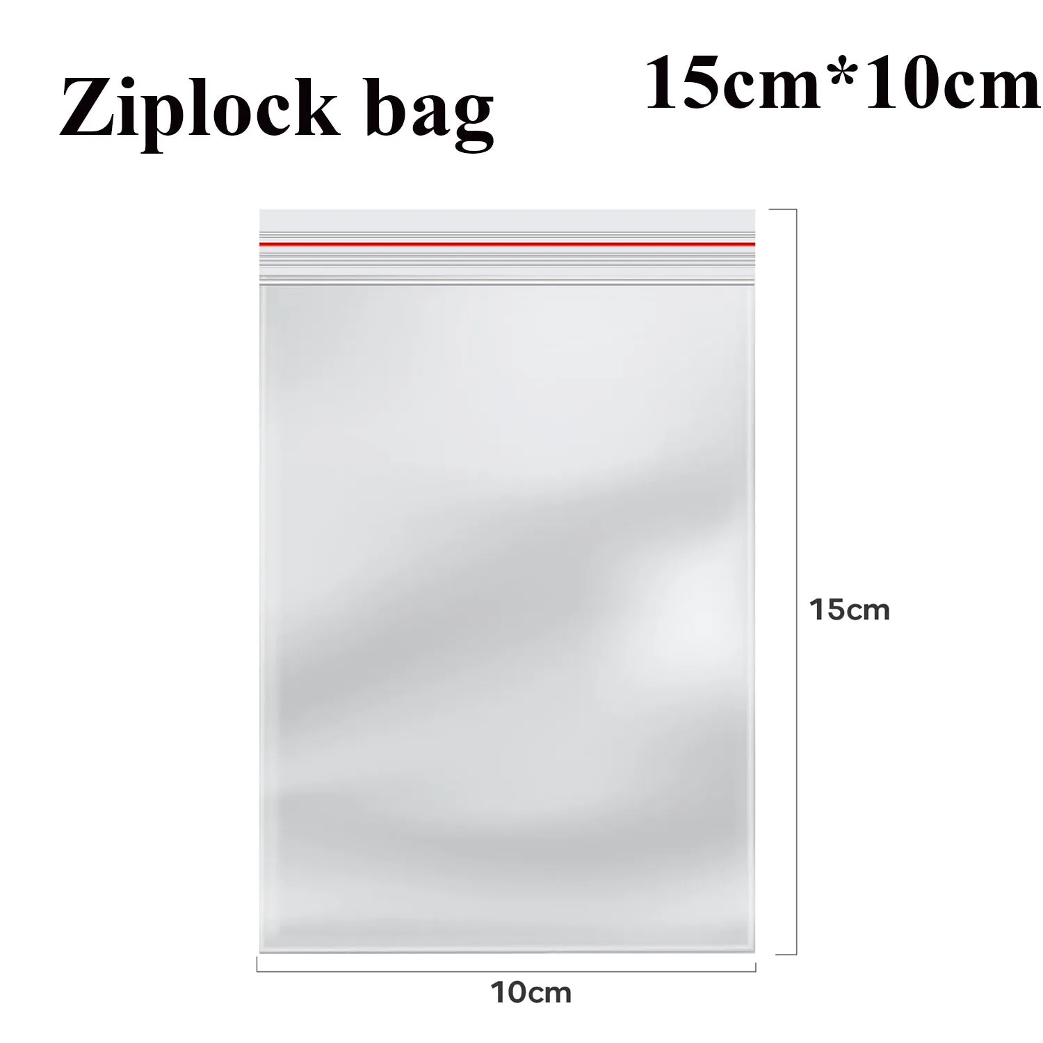 Resealable Self Sealing Bag Clear Reclosable Zip Poly Bag ~5292