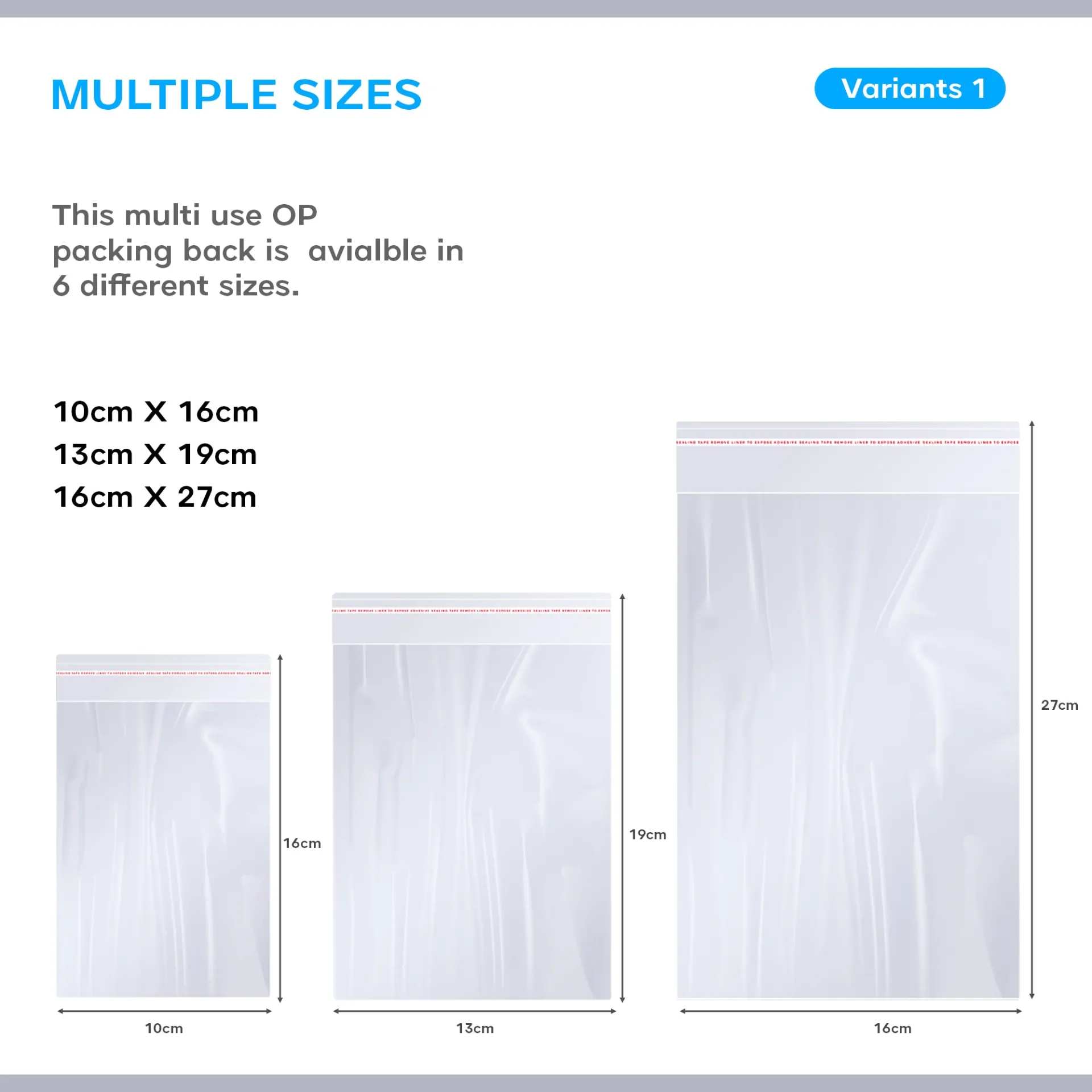 Resealable Self Sealing Bag Clear Reclosable Zip Poly Bag ~5292