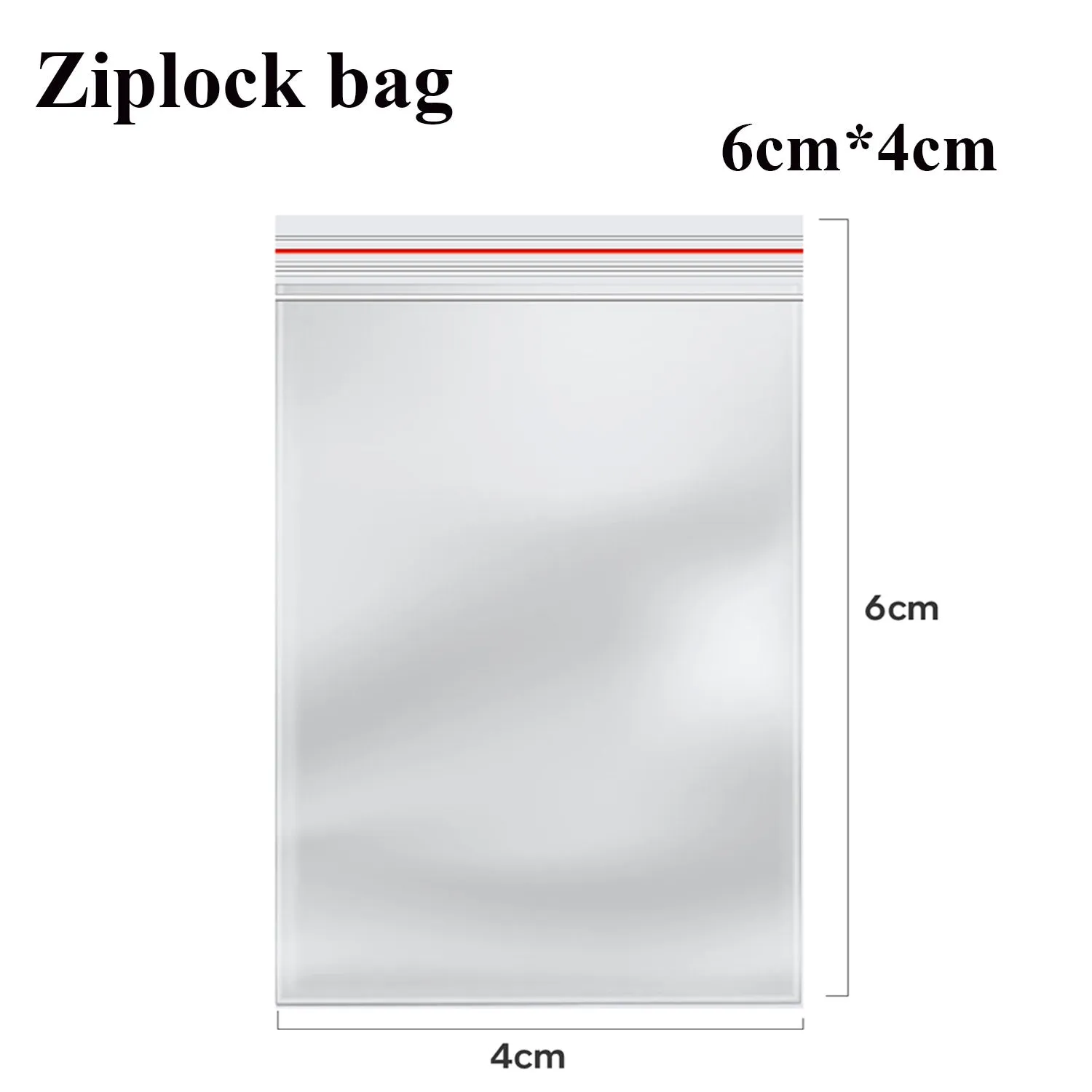 Resealable Self Sealing Bag Clear Reclosable Zip Poly Bag ~5292