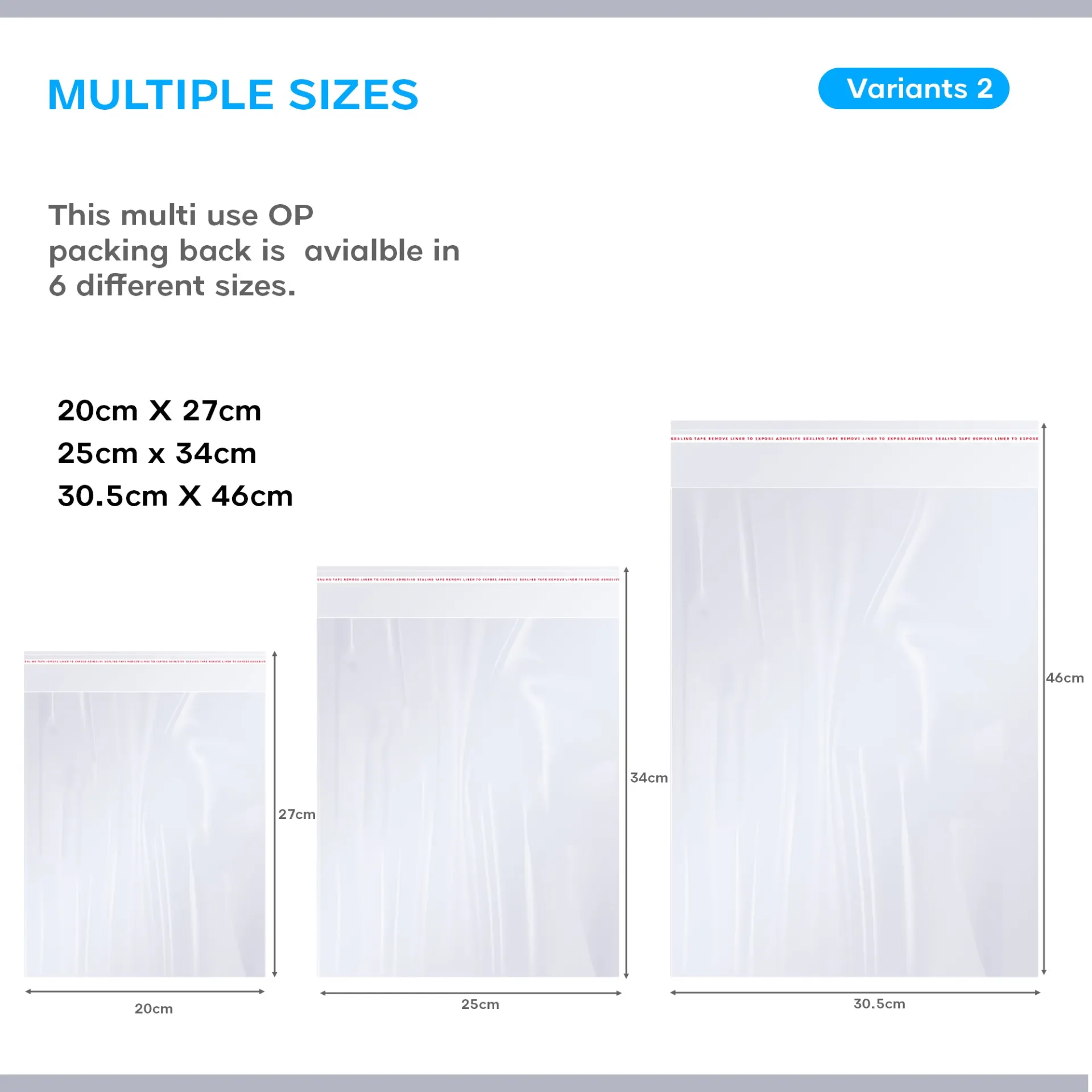 Resealable Self Sealing Bag Clear Reclosable Zip Poly Bag ~5292