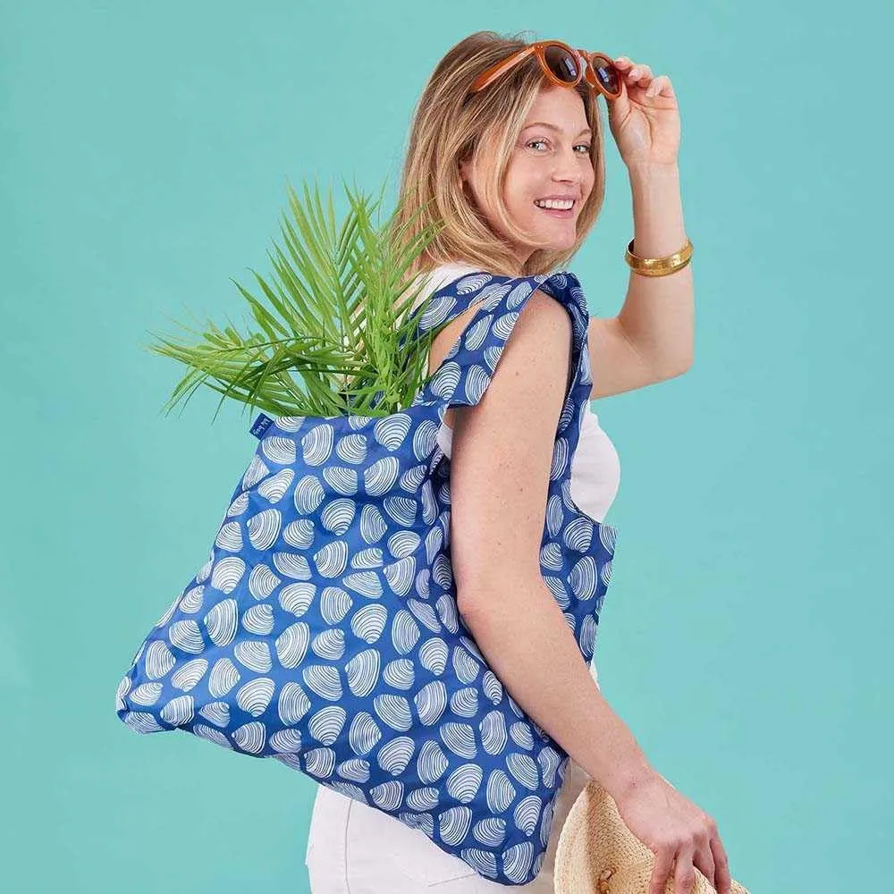 Reusable Grocery Bags - Washable, Foldable, Packable Tote, Large Handles, Heavy Duty, Zippered Top Pouch