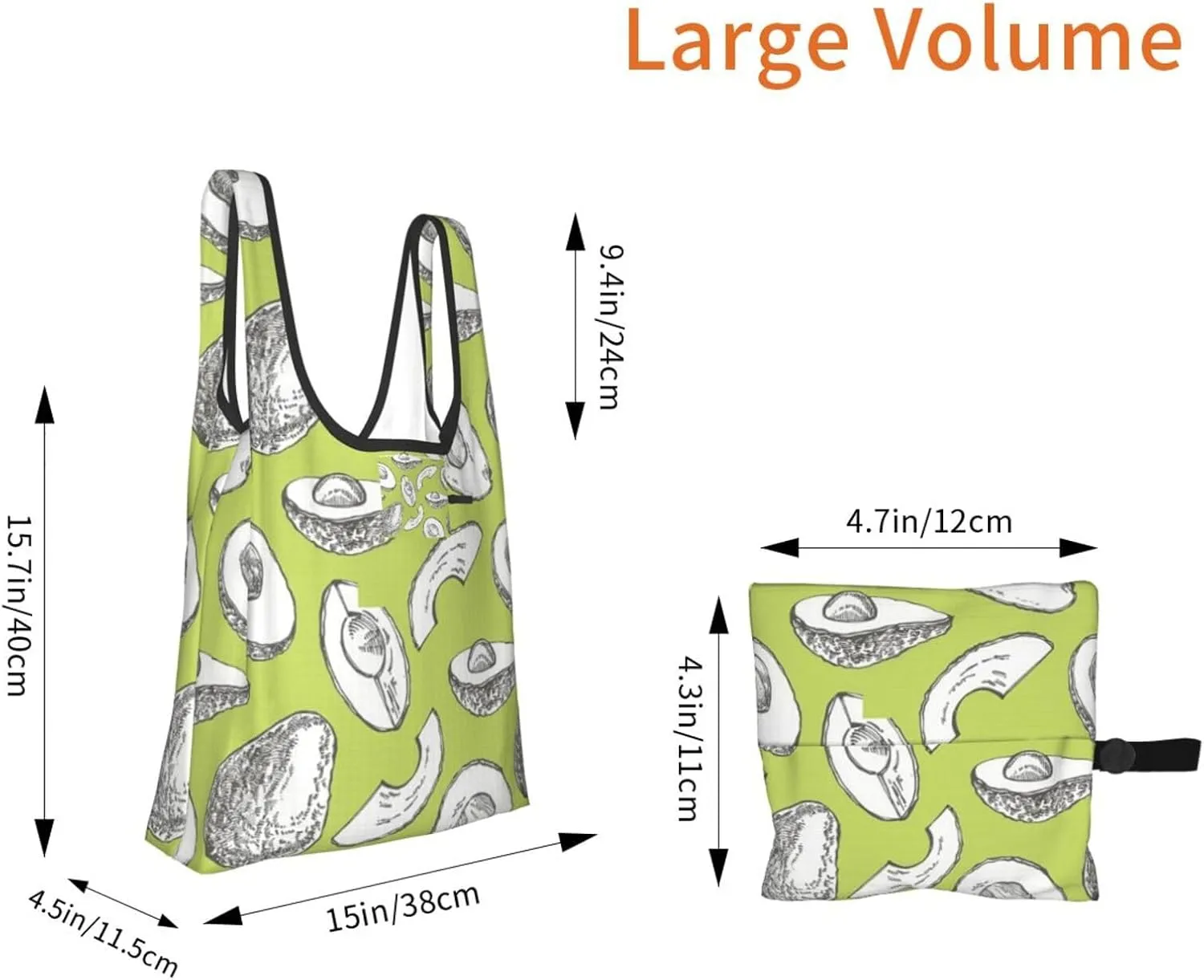 Reusable Grocery Shopping Bags Foldable, Suitble Shopping Holiday Trip, Mother's Day for Mom Cupcakes