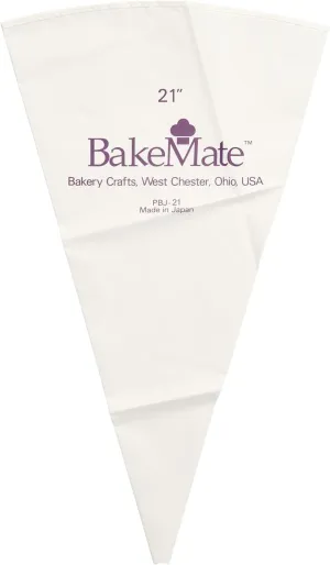 Reusable Pastry, 21" Double-Coated Polyurethane Cake Piping Bag, Reinforced Bottom, Stitched Border, 21 Inch, Multi