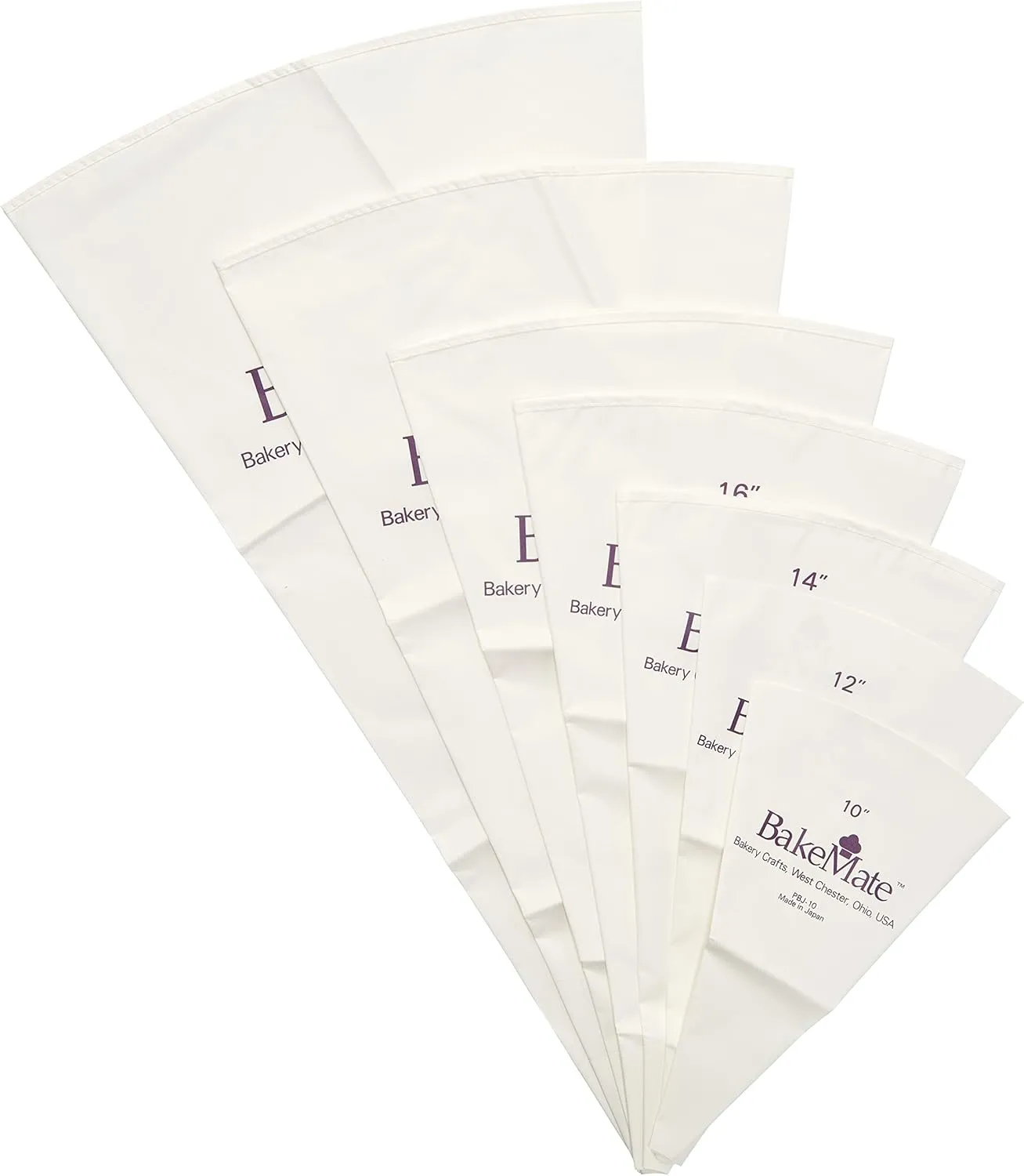 Reusable Pastry, 21" Double-Coated Polyurethane Cake Piping Bag, Reinforced Bottom, Stitched Border, 21 Inch, Multi