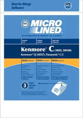 Riccar 2400 Canister Micro-Lined Vacuum Bags - Generic - 3 pack