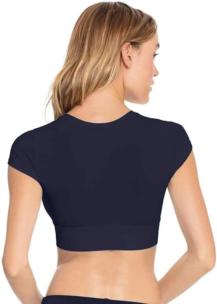 Robin Piccone Women's Ava T-Shirt Top w/Front Tie