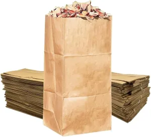 Rocky Mountain Goods Yard Waste Bags (Pack of 10) - Large 30 Gallon Brown Paper Leaf Bags for Yard, Lawn, or Garden - Environmental Friendly - Tear Resistant - Heavy Duty 2 Ply Self Standing