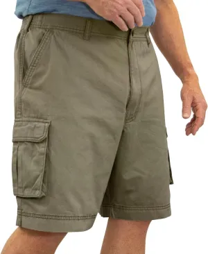 ROCXL Cargo Shorts with Expandable Waist Size 62 Olive Gray