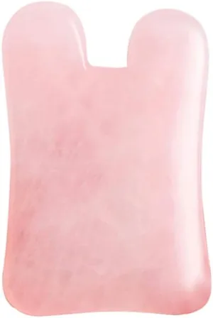 Rose Quartz Jade Roller Real Jade Gua Sha Board Mushroom Massager Face Lifting Tool Facial Guasha Massage Tool (Concave)
