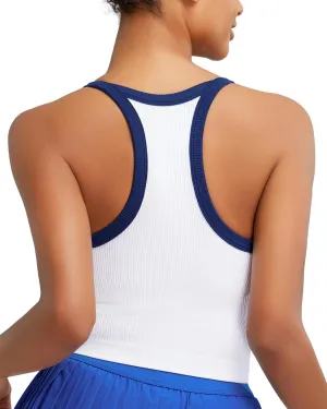 RUNNING GIRL Sports Bras for Women High Support Longline Sports Bra High Impact Workout Tank Tops Yoga Bra with Built in Bras