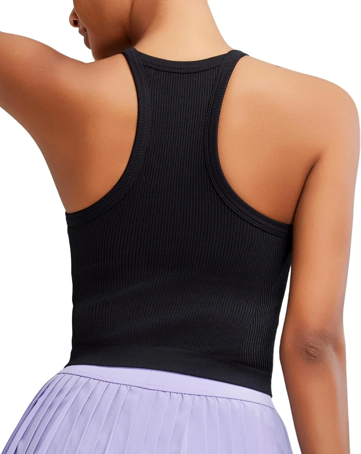 RUNNING GIRL Sports Bras for Women High Support Longline Sports Bra High Impact Workout Tank Tops Yoga Bra with Built in Bras