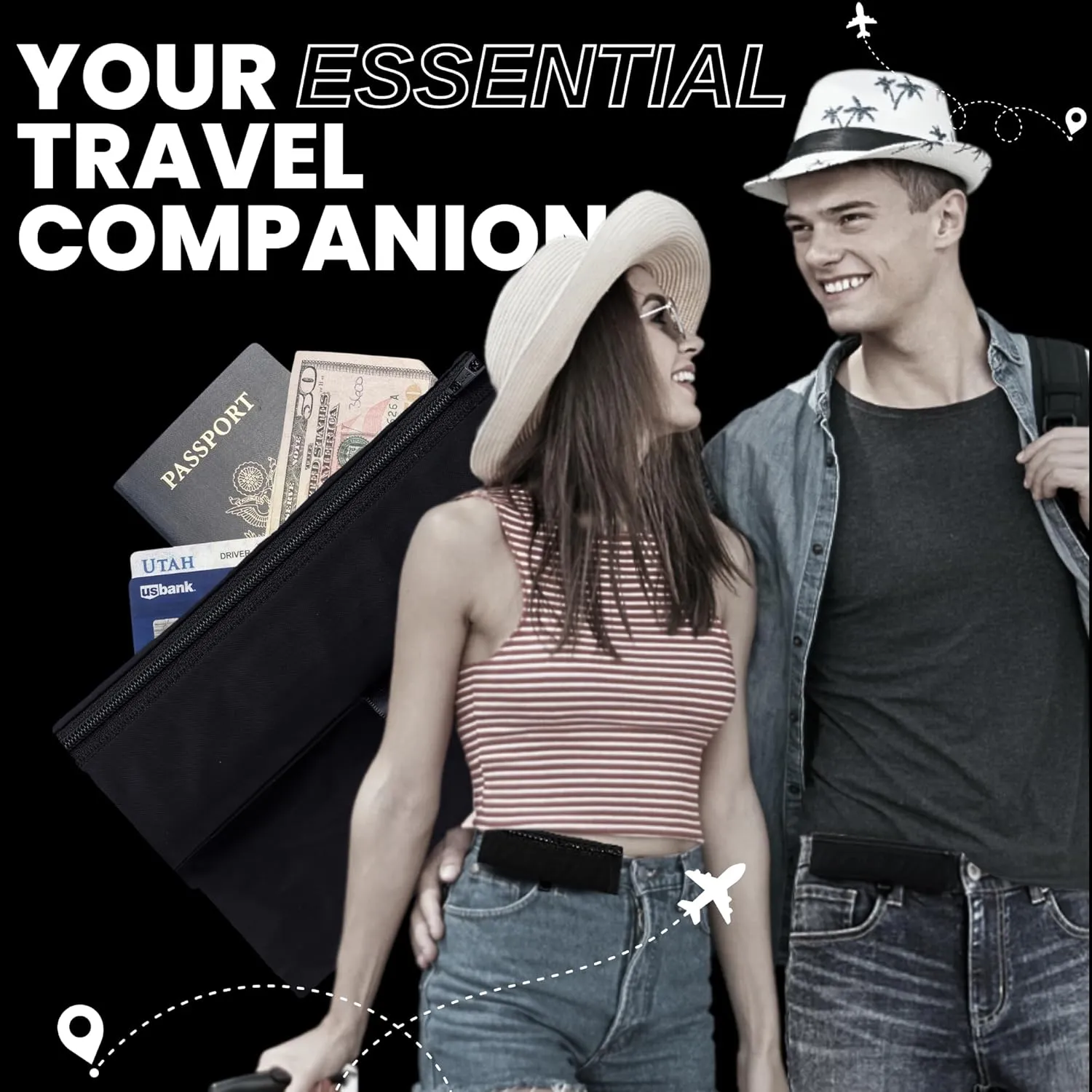 Running Pouch - Securely Carry Essentials While Running - Magnetic Closure for Convenience