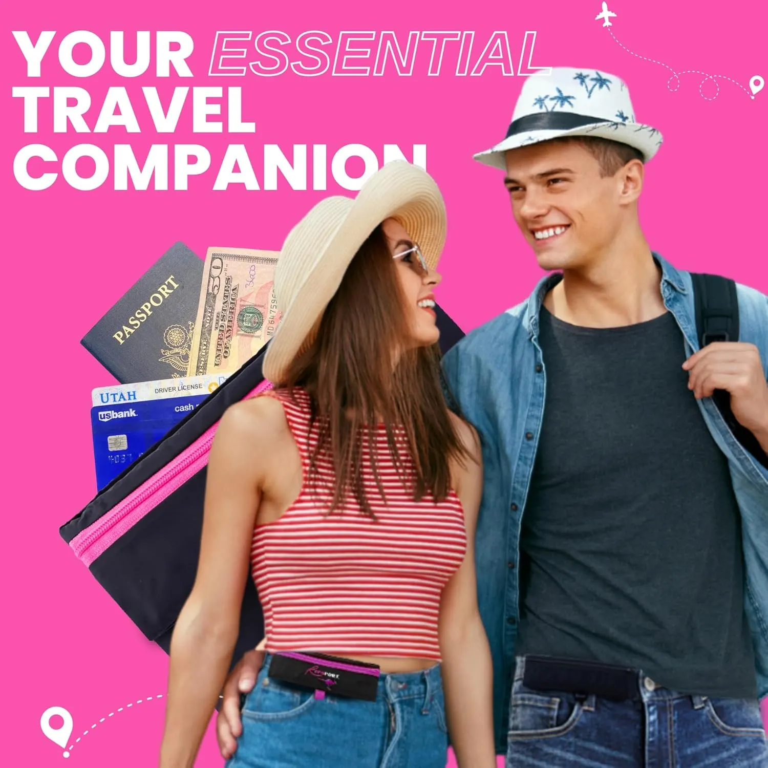Running Pouch - Securely Carry Essentials While Running - Magnetic Closure for Convenience