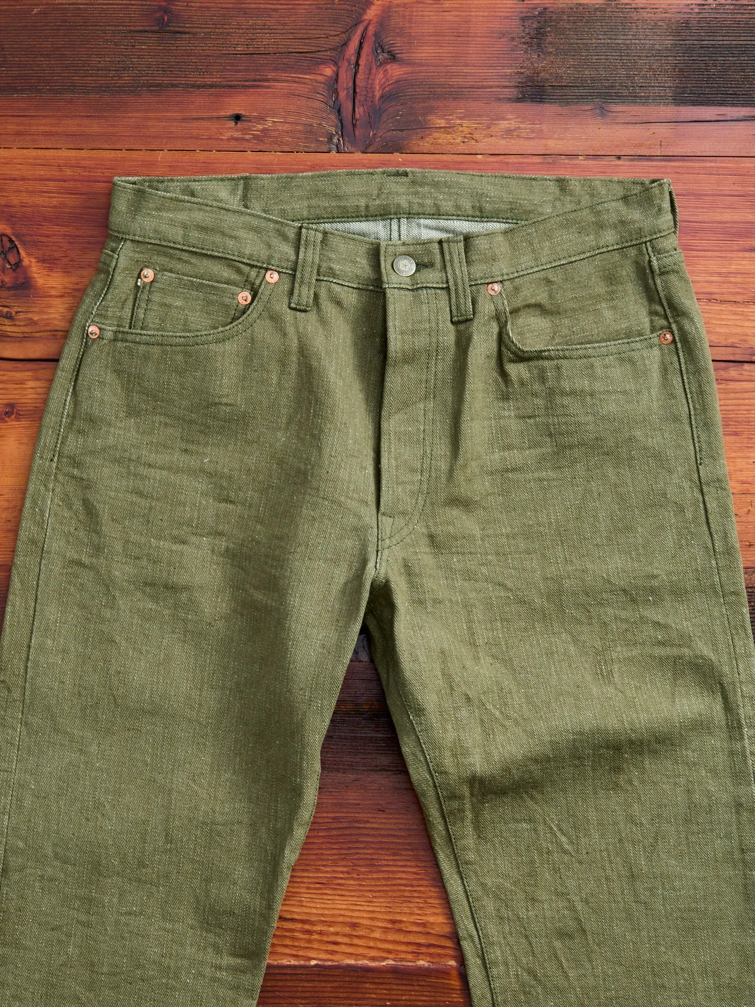 S0170GNX "Uguisu" 17oz Selvedge Denim - Straight Tapered Fit