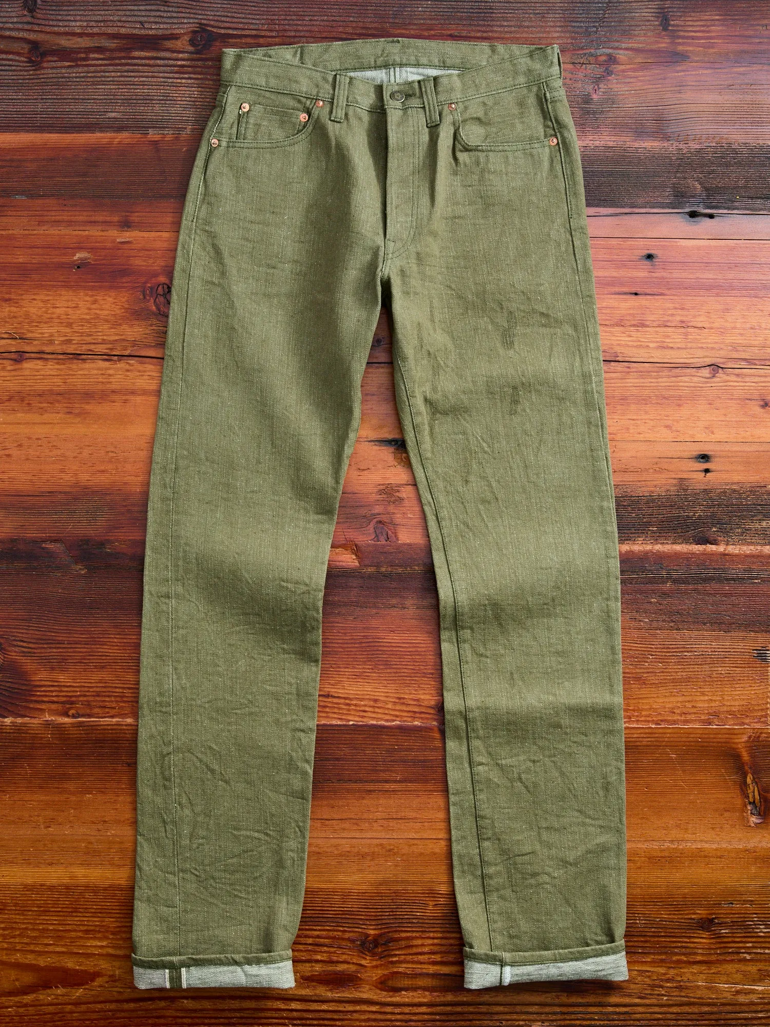 S0170GNX "Uguisu" 17oz Selvedge Denim - Straight Tapered Fit