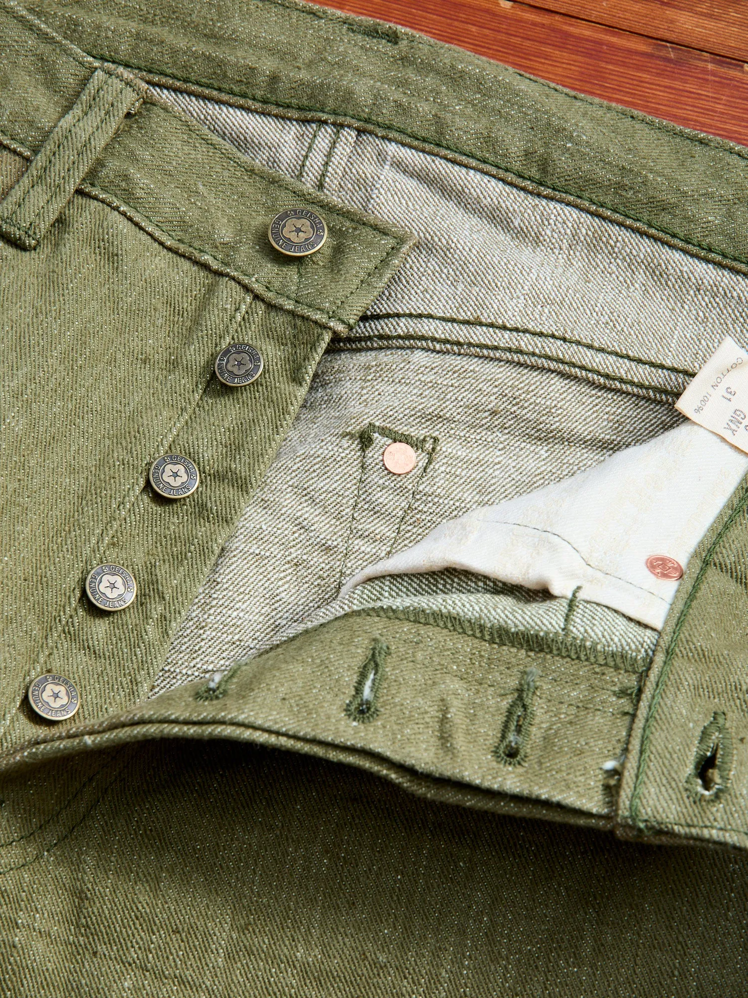 S0170GNX "Uguisu" 17oz Selvedge Denim - Straight Tapered Fit