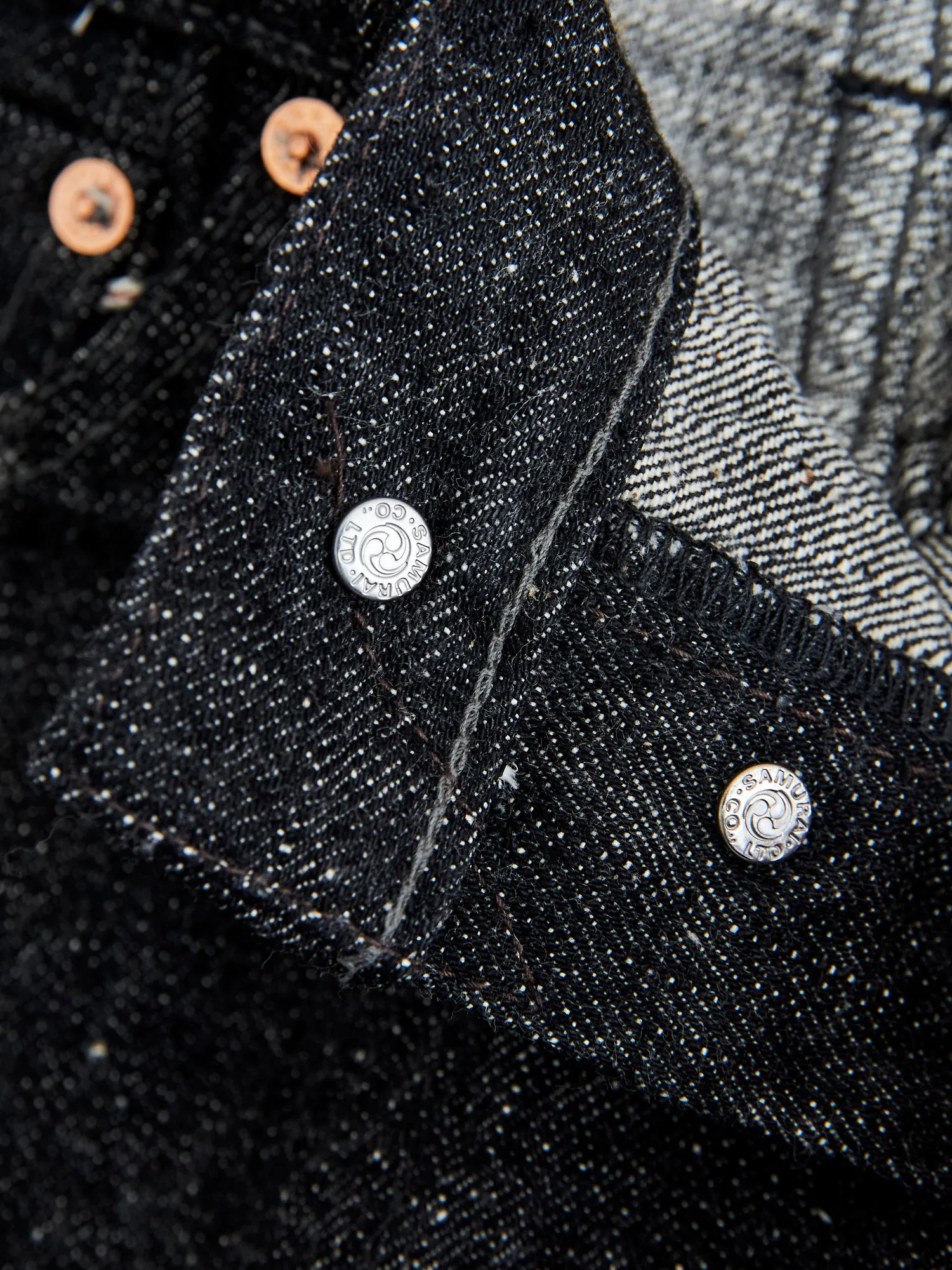S5000BKII "Zero Black II" 17oz Selvedge Denim - Mid Straight Fit