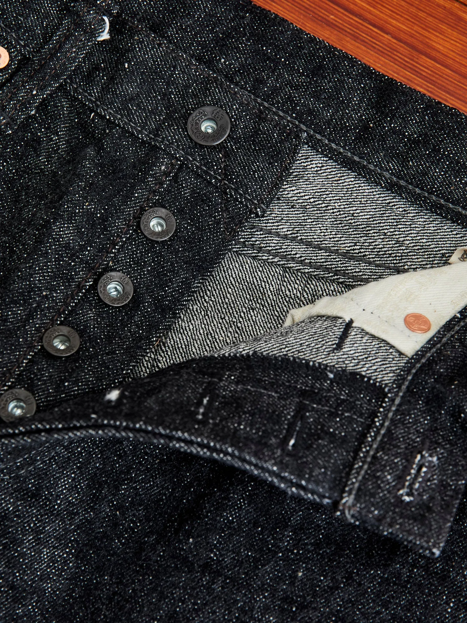 S5000BKII "Zero Black II" 17oz Selvedge Denim - Mid Straight Fit