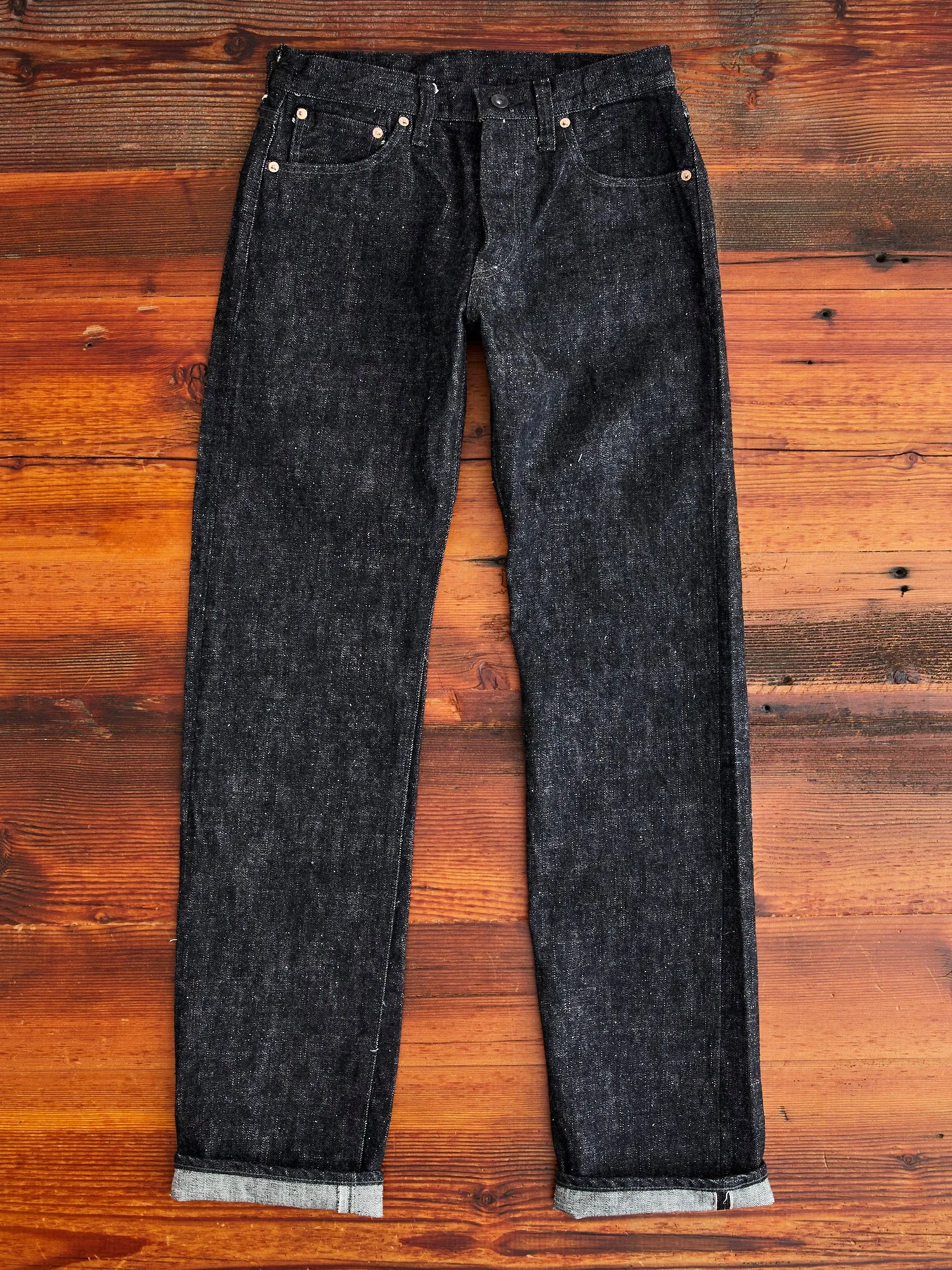 S5000BKII "Zero Black II" 17oz Selvedge Denim - Mid Straight Fit