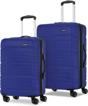 Samsonite Evolve SE Hardside Expandable Luggage with Spinners | Saphir Blue | 2PC SET (Carry-on/Medium)