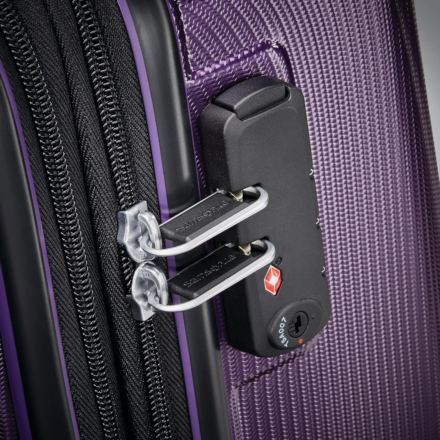 Samsonite Winfield 3 DLX Hardside Expandable Luggage with Spinners, Purple, 2-Piece Set (20/25)