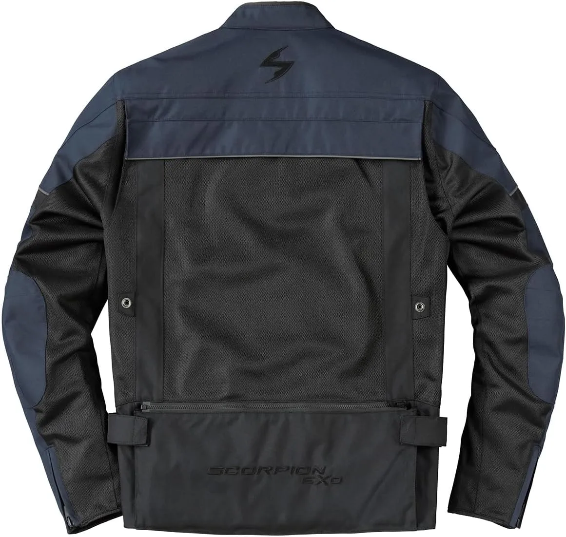 ScorpionEXO Cargo Air Men's Lightweight Mesh Motorcycle Riding Jacket Abrasion Resistant with CE-Rated Armor and Cargo Bag (Blue - 3X-Large)
