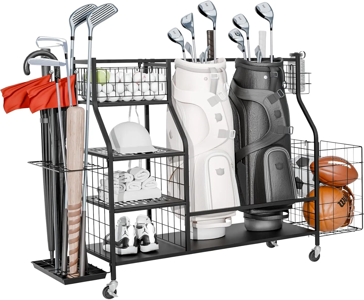 SEALAMB Golf Bag Storage Organizer