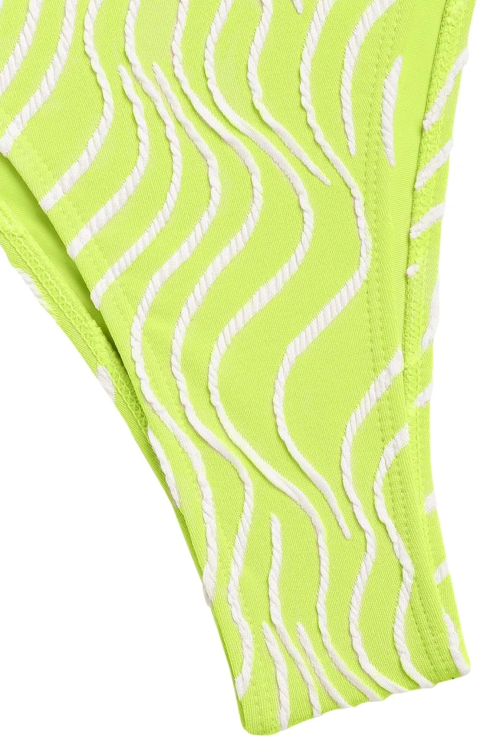 seamoly Women's Bikini Set Halter Two Piece Swimsuit Striped Tie Back High Cut Sexy Thong Bathing Suit