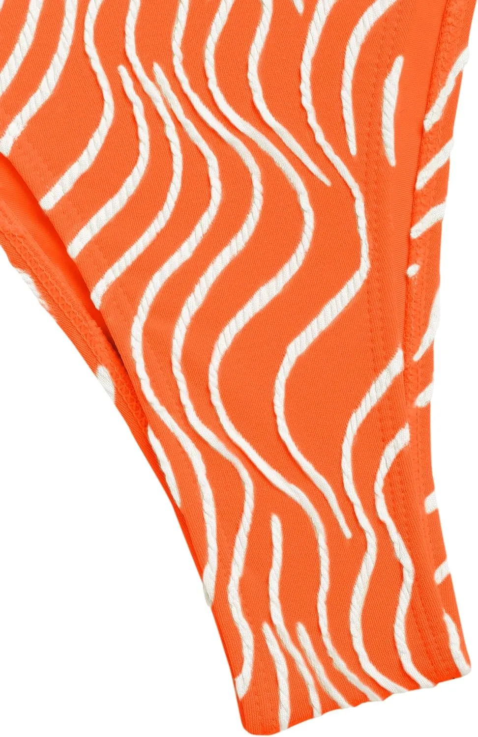 seamoly Women's Bikini Set Halter Two Piece Swimsuit Striped Tie Back High Cut Sexy Thong Bathing Suit