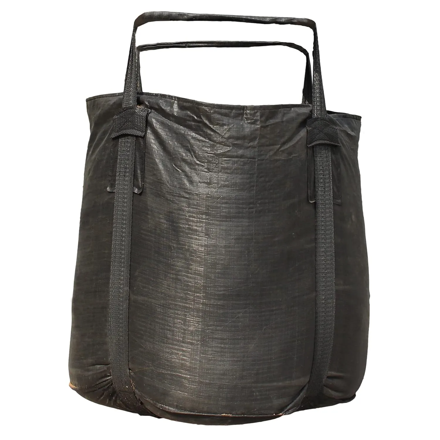 Secbolt FIBC Bulk Bag, Anti-UV 3 Years, 3300lbs 1.5 ton SWL @ Safty Factor 5:1, 43" Dia. x 43" H Tubular Bag, Duffle Top, Flat Bottom, Woven Polypropylene PP Bags, 1 One Ton Bag