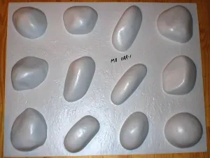 Set of 12 River Rock Garden Stone Molds - OOR-02