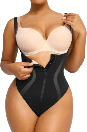SHAPELLX Shapewear Tummy Control Womens High Waist Body Shaper Thong Butt Lifting Shapewear Bodysuit Colombianas