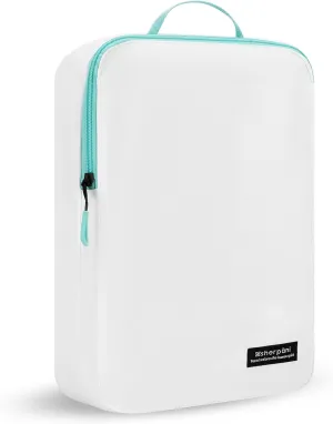 Sherpani Compass Cubes, Travel Packing Organizers for Luggage/Backpack (Bright White, Medium)