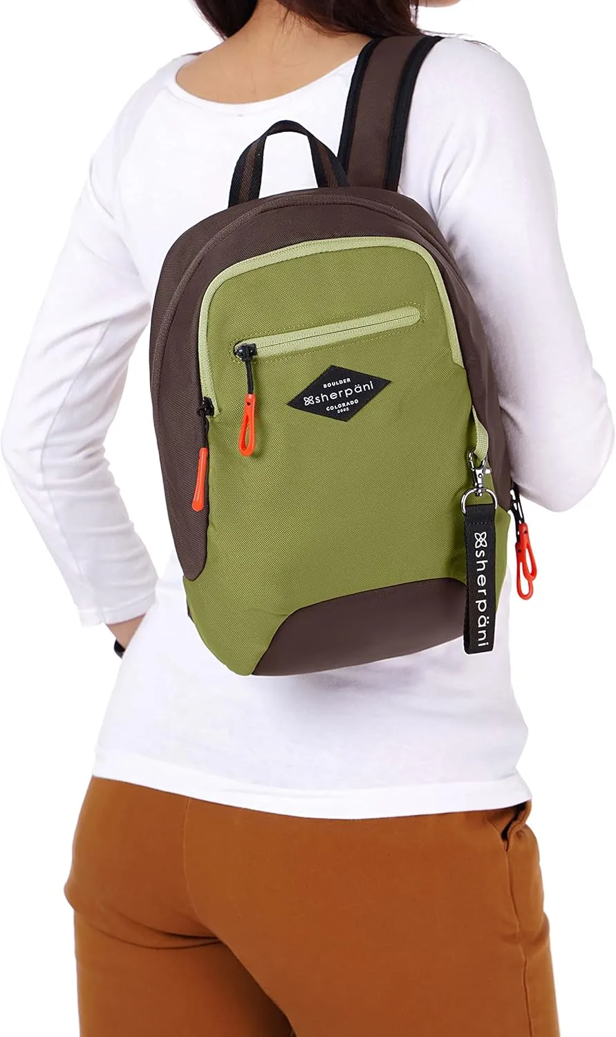Sherpani Vespa, Mini Backpack for Women, Backpack Purse for Women, Travel Bag, RFID Protection, Fits 10 Inch Tablet (Cactus)