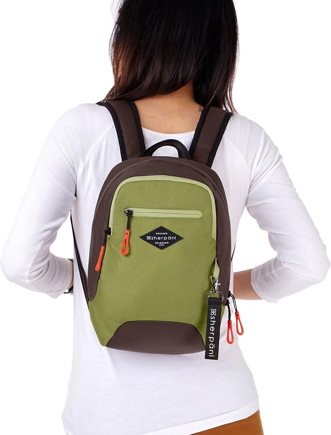Sherpani Vespa, Mini Backpack for Women, Backpack Purse for Women, Travel Bag, RFID Protection, Fits 10 Inch Tablet (Cactus)
