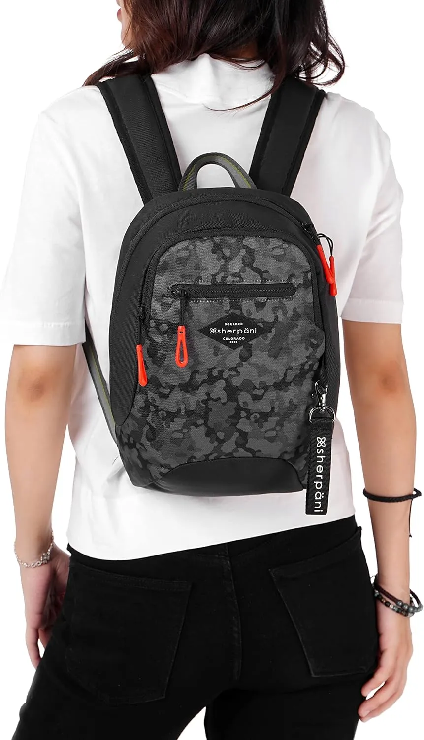 Sherpani Vespa, Mini Backpack for Women, Backpack Purse for Women, Travel Bag, RFID Protection, Fits 10 Inch Tablet (Dream Camo)