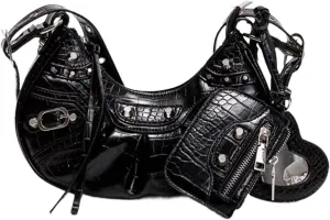 Shoulder Bag for Women Leather Hobo Bag Adjustable Strap Y2K Purse for Women Crossbody Bags Small Punk Purse