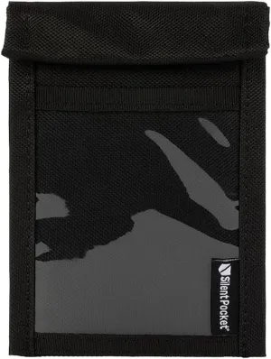 Silent Pocket SLNT Quick Access Key Fob Faraday Bag Weatherproof Signal Blocking Nylon, Device Shielding for Key Fobs, Smart Watches, AirPods - Travel, Privacy & Anti-Hacking (Black, Small)