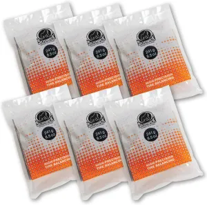 Silverback Automotive EZ 6-Pack Balancing Beads, 8.5 oz. Insert Bags. Ideal for Tire Dealers, Fleet Vehicles, Trucks, Vans, RVs, and Off-Road Tires