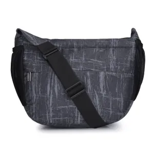 Single: Joslyn Polyester Crossbody Sling Bag - Adjustable Strap | Zip Closure | 7.4L | Black