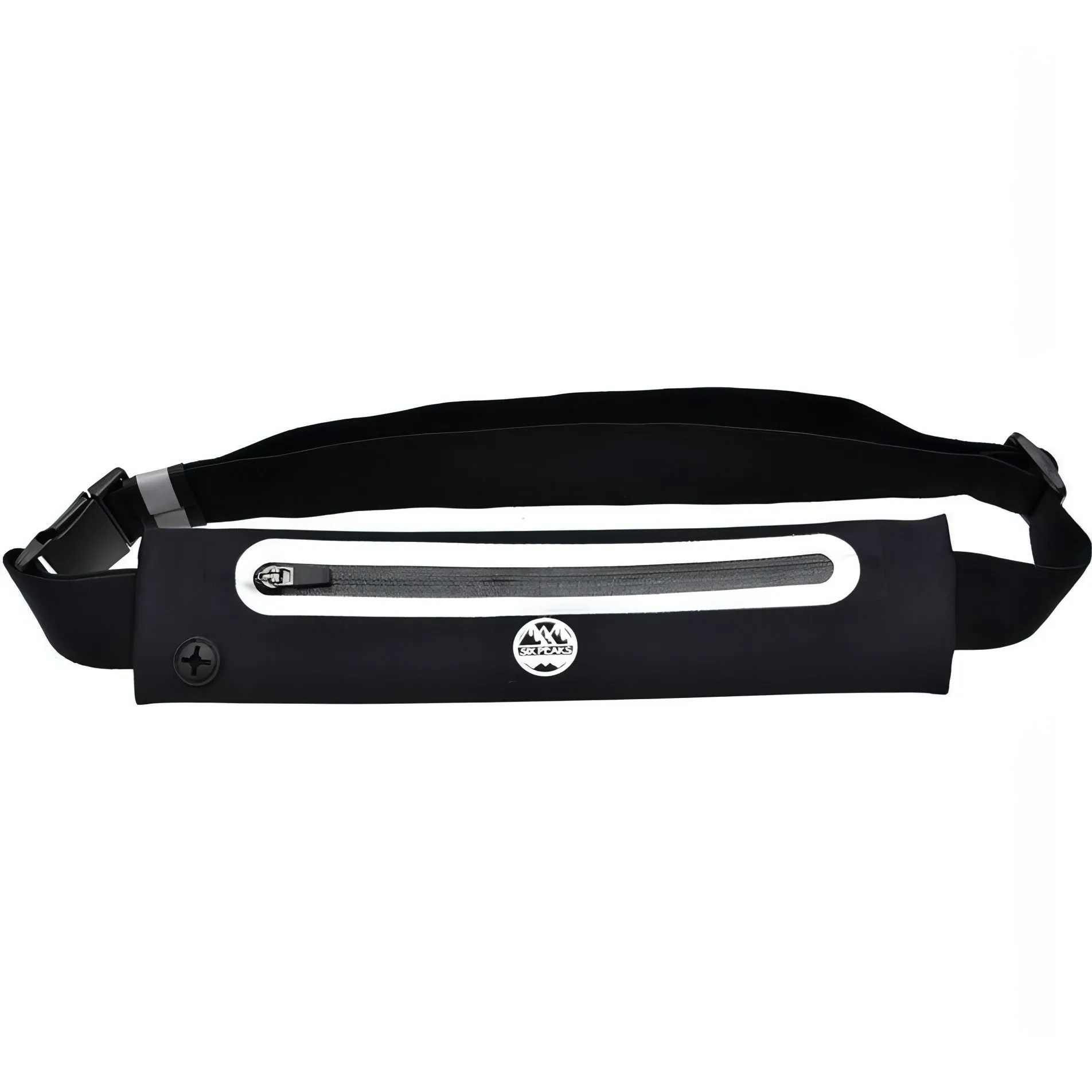 Six Peaks Reflective Running Expandable Running Waist Belt - Black