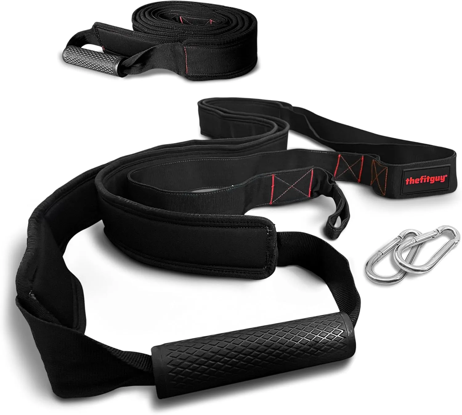 Sled Straps for Pulling | Dual-Arm Handle Attachment | Natural Pulling & Pushing Design | Heavy-Duty Resistance Fitness Sled Accessory for Strength, Speed & Conditioning Workouts