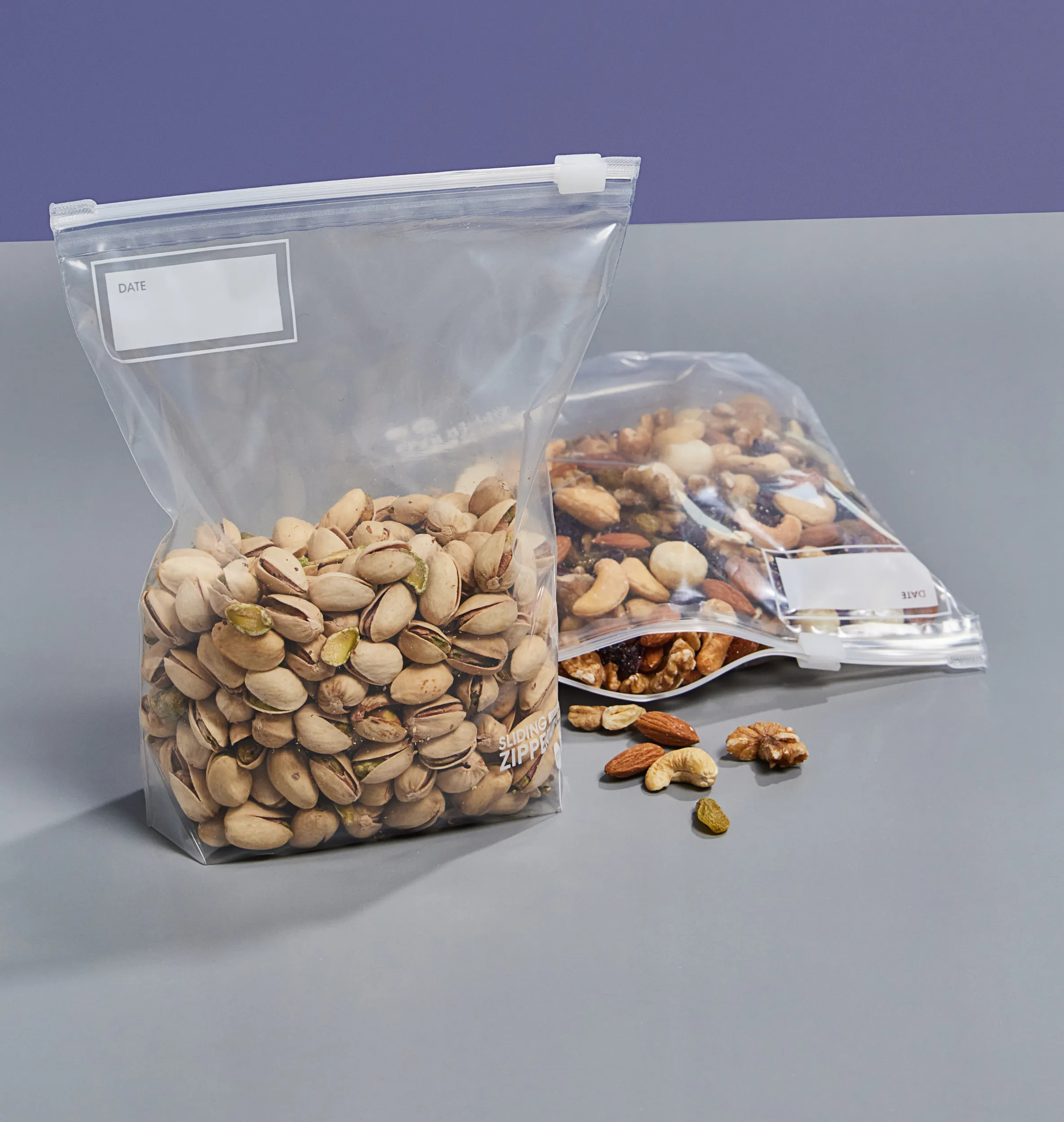 Slider Stand Up Food Storage Bags, Quart M / 150 Count