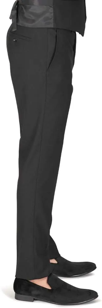 Slim Fit Men Suit Micro Textured Weave 2 Button Notch Collar AZAR 11812