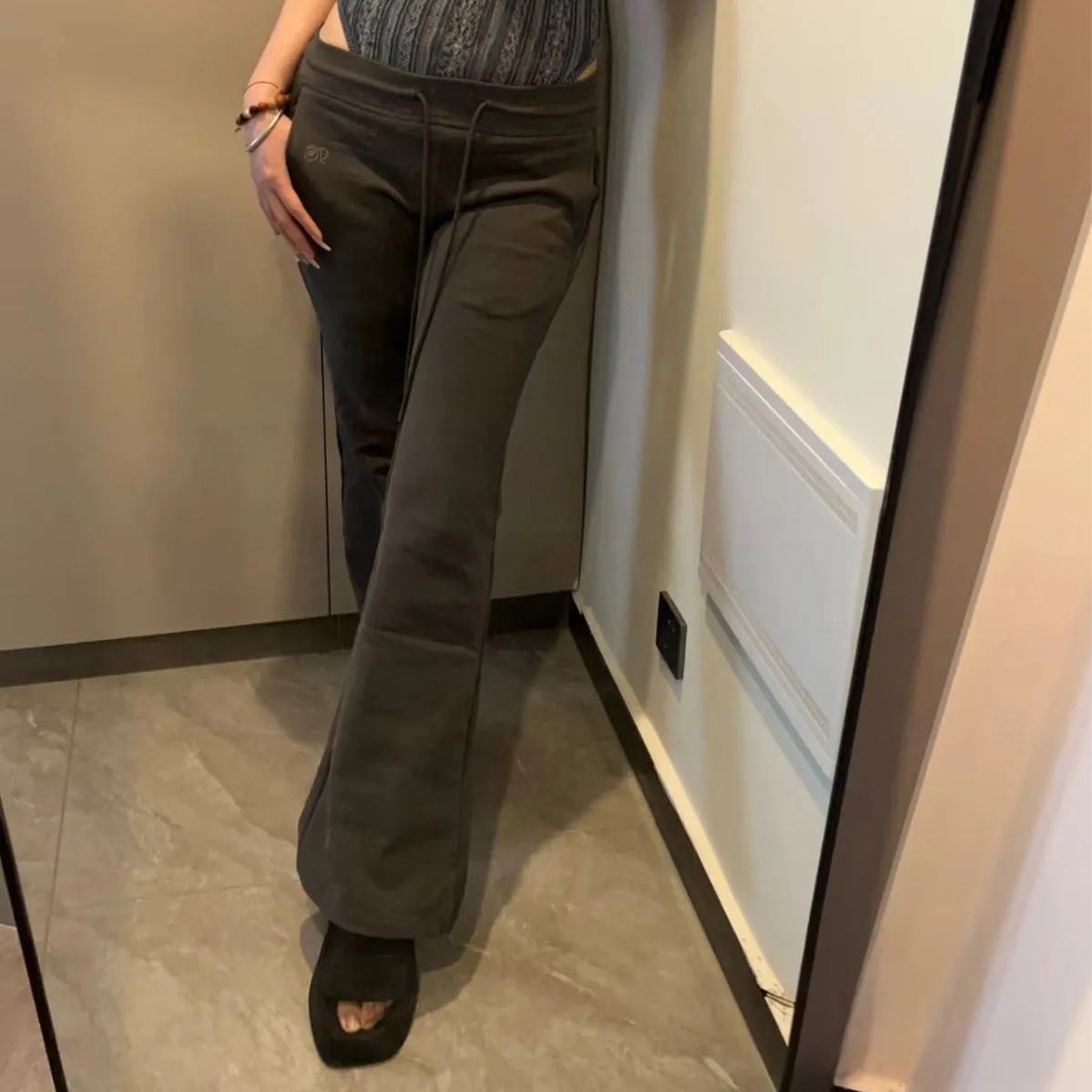 Slim Waist drawstring sporty pants