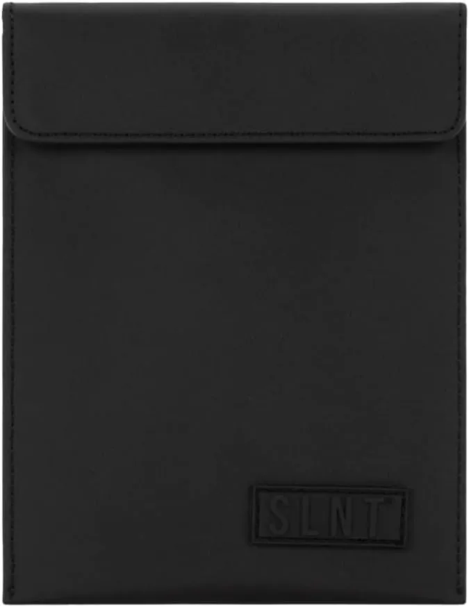 SLNT Mechanics Key Fob Magnetic Faraday Bag with Silent Pocket - Car Anti Theft Device Shielding Against All Signal Types, Including RFID Blocking & Durable Faraday Bag - Fits Most Car Keyfobs (Black)
