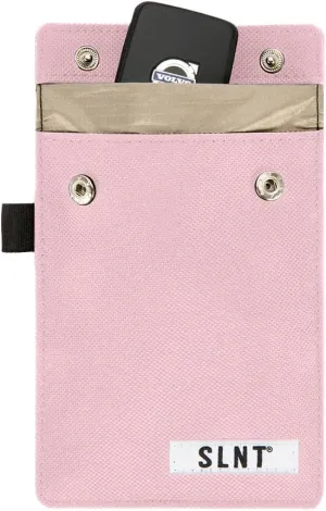 SLNT Signal Blocking Faraday Key Fob Case with Silent Pocket - Car Anti Theft Device Shields Against All Signal Types, Includes RFID Blocking & Durable Faraday Bag, Fits Most Keyfobs (Pink, X-Small)