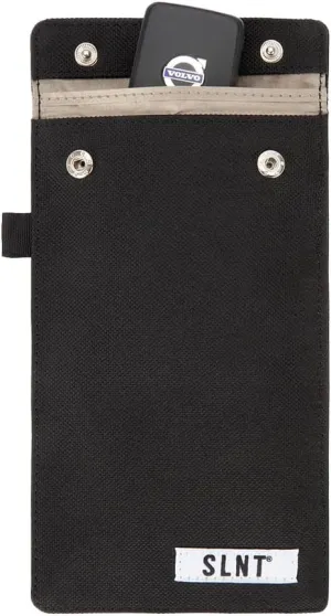 SLNT Signal Blocking Faraday Key Fob Case with Silent Pocket - Car Anti Theft Device Shields Against All Signal Types, Including RFID Blocking & Durable Faraday Bag, Fits Most Keyfobs (Black, Small)
