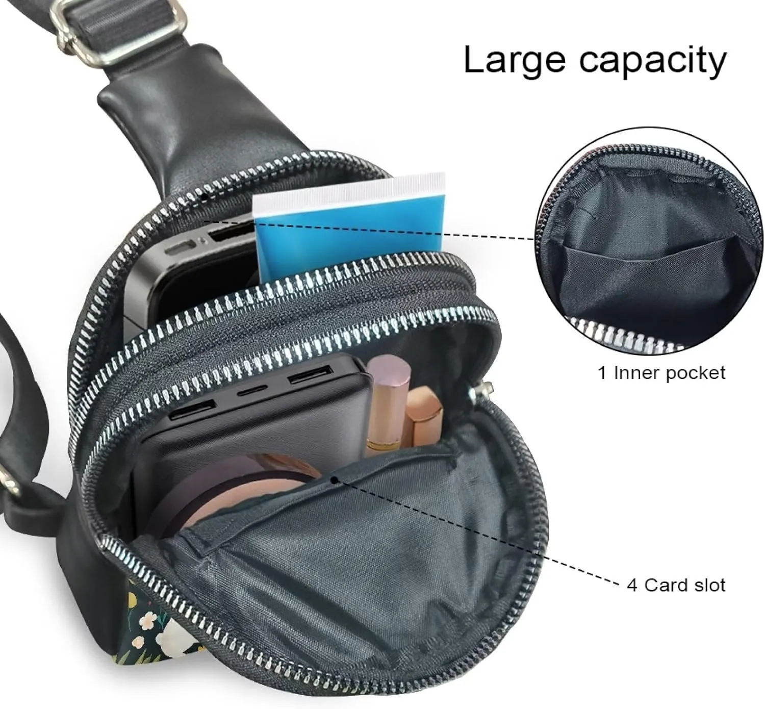 Small Leather Purses for Women, Small Sling Purses Leather Travel Purse Graces Leather Shoulder Bags Crossbody Bags with Shoulder Strap Lightweight to Carry Rabbit